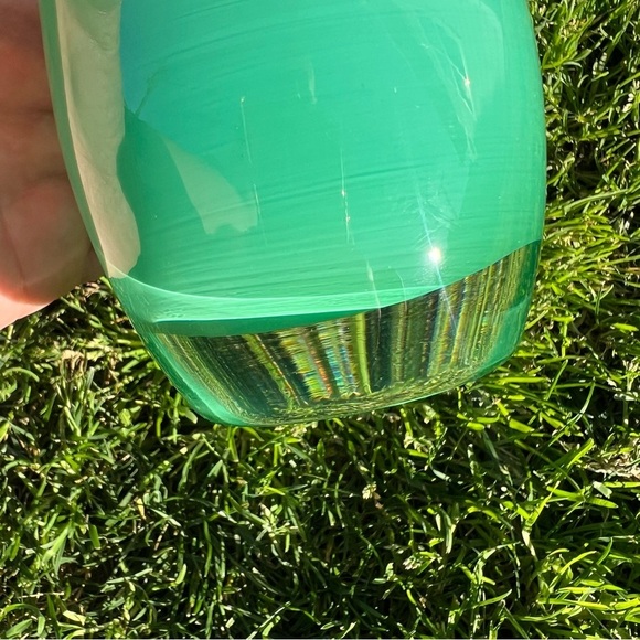 Glassybaby Strength Pre-Triskelion Votive Candle Holder Green Hand Blown GUC - Picture 11 of 15